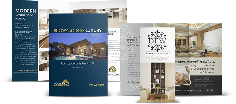 Bi-fold and tri-fold brochure designs