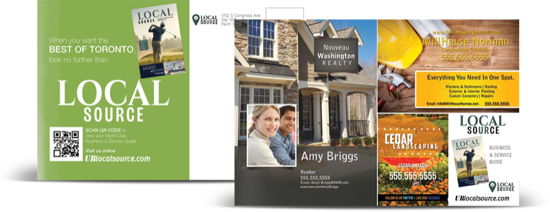 Direct mail postcard designs